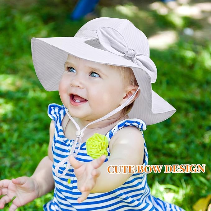 Baby Girl Sun Hat Summer Foldable Beach Hats - Image 2