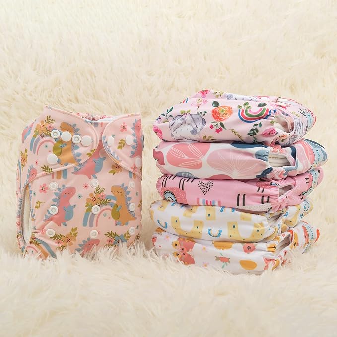 babygoal Reusable Cloth Diapers 6 Pack - Image 7