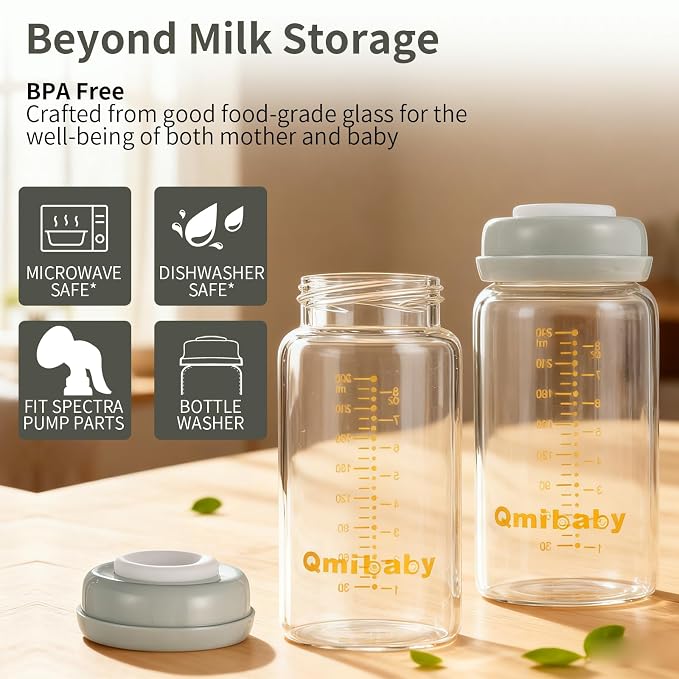 Breast Milk Storage Bottles 240ml 8oz BPA-Free Leak-Proof Baby Bottle - Image 4