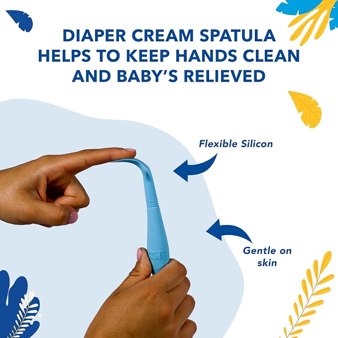 Triple Paste Diaper Rash Cream and Spatula Bundle - 8 oz Zinc Oxide Ointment - Image 3