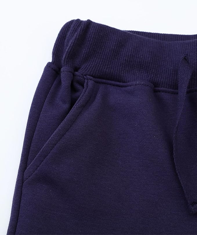 LOKTARC 2 Pack Boys Drawstring Sweatpants Cute Pattern Cotton Sport Jogger Pants - Image 4