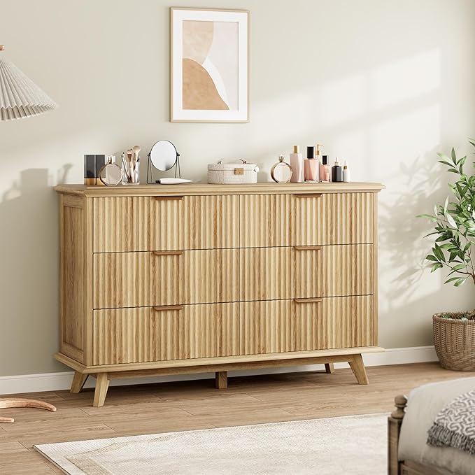 QUW Fluted Dresser for Bedroom - Image 2