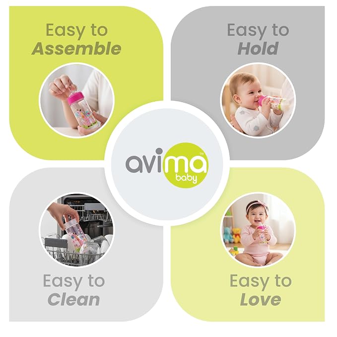 Avima 9 oz Anti Colic Baby Bottles - Image 6