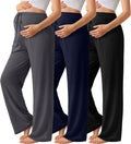 3 Pack Maternity Pants for Women Over The Belly Lounge Work Pregnancy Pants by Sweetyweee