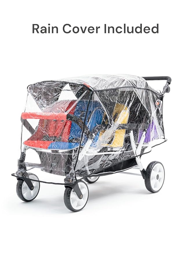 Familidoo H6E 6 seat Baby Stroller- Double Canopy - Image 2