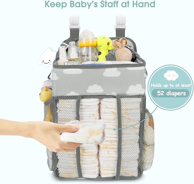 Maliton Hanging Diaper Caddy Organizer - Image 6