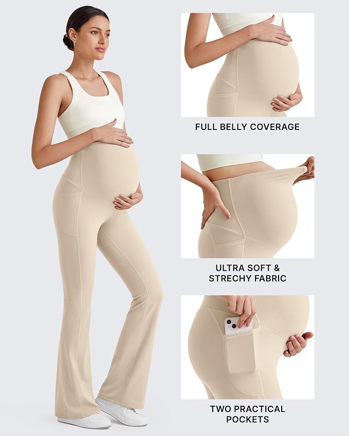 G4Free BareFeel Maternity Flare Leggings - Image 3