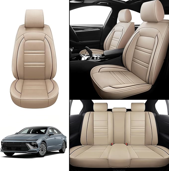 Seat Covers for Hyundai Car Sonata 2002-2025 | 5-Seats Leather Seat Covers - Image 2
