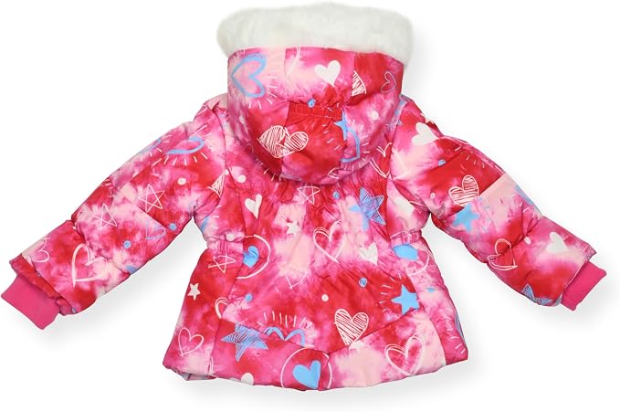 Arctic Quest Little Girls Bib Snow Pants and Ski Jacket Water-Resistant Snowsuit - Image 2