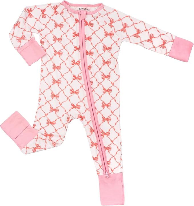 LollyBanks Baby Pajamas, 2-Way Zipper Romper, 95% Viscose Made from Bamboo and by LollyBanks