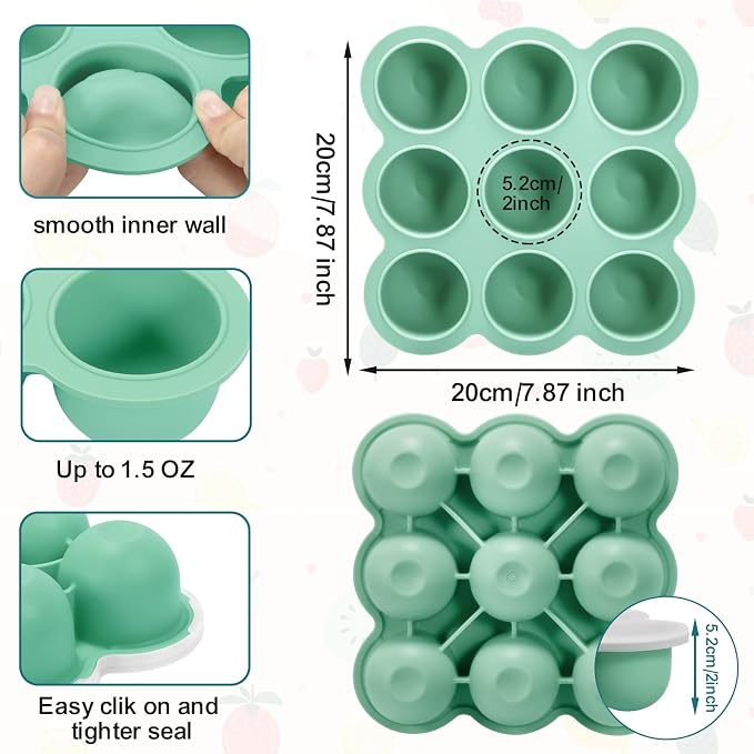 2 Pack Baby Food Freezer Tray - Image 5
