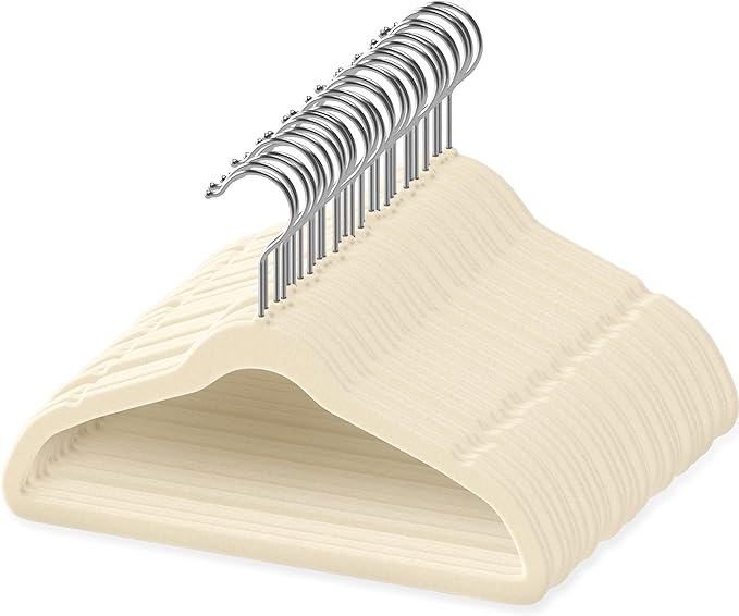 50 Premium Baby Velvet Hangers by TECHZOO