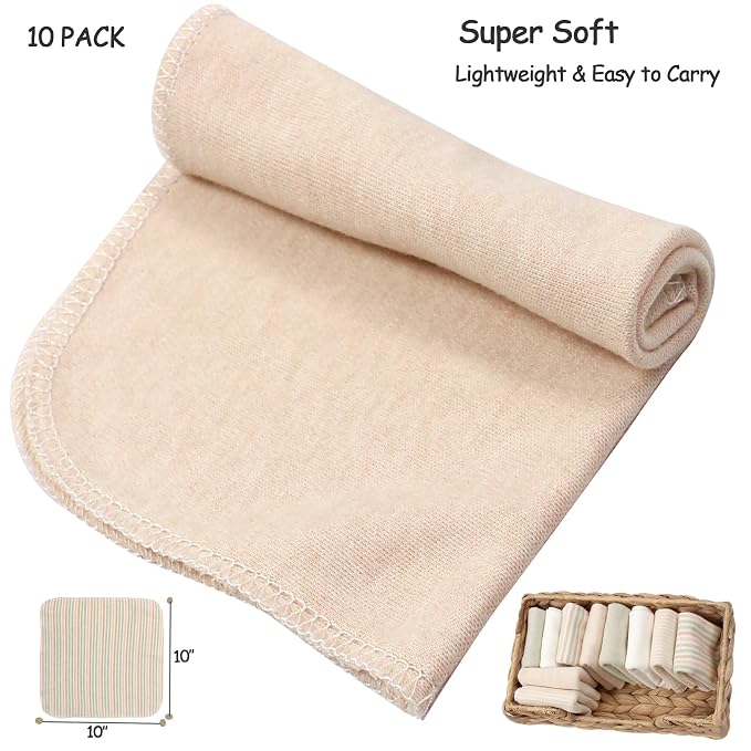 Organic Cotton Baby Washcloths - Image 6