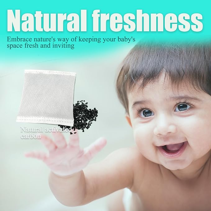 NewKe 12 Pack Diaper Pail Deodorizer Refill, Activated Charcoal Filters - Image 3