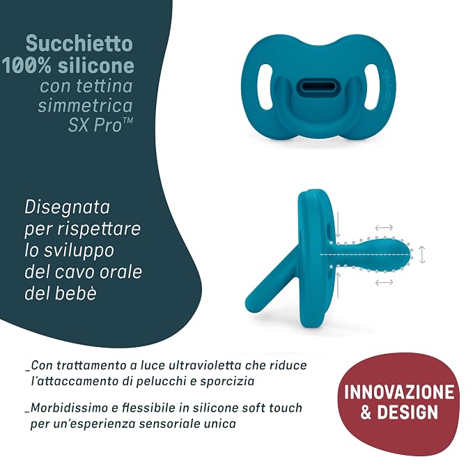 Color Essence SX PRO Silicone Baby Pacifier 1Pk, Made - Image 4