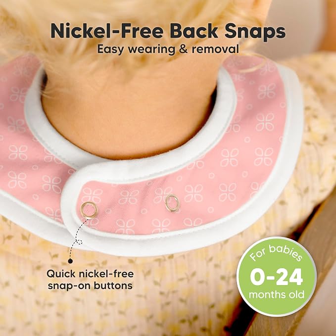 KeaBabies 8-Pack Organic Baby Bibs - Image 6