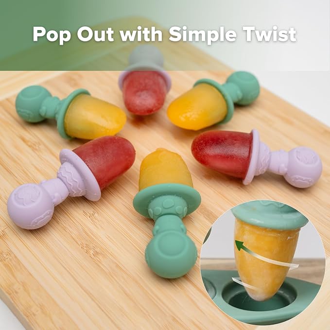 Haakaa Astronaut Ice Pop Mould Set – Mini Silicone Breastmilk Popsicle Molds - Image 7