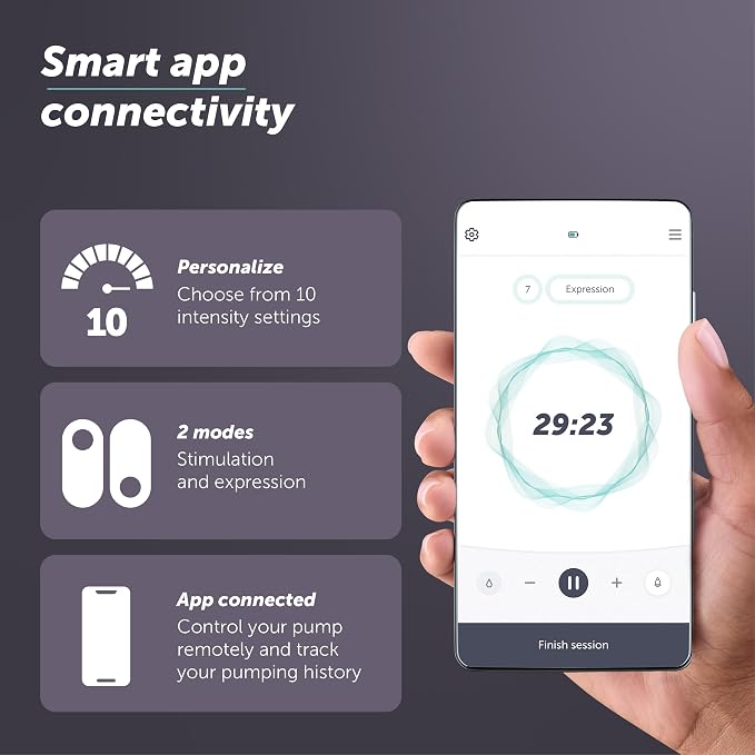 Elvie Stride 2 Hospital-Grade, App-Controlled Single Breast Pump - Image 7