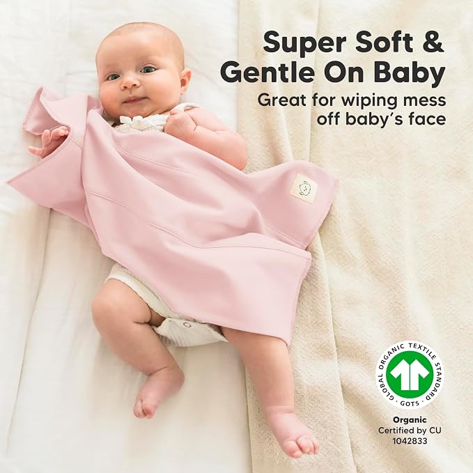 Organic Burp Cloths Baby Boy, Girl - Image 4