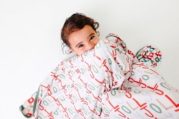 Copper Pearl Large Premium Knit Baby 3 Layer Stretchy Quilt Blanket Jolly - Image 5