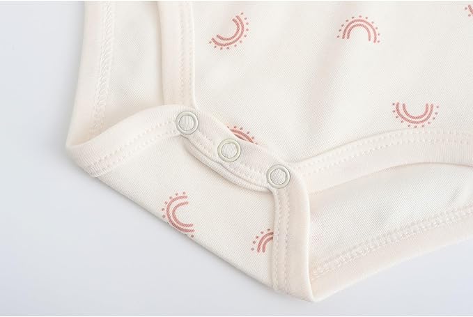 Fashion Unisex baby Boy Girl Bodysuits 5-Pack Casual Cotton Soft Infants Outfit - Image 6