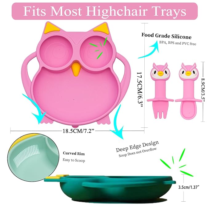 Baby Toddler Silicone Suction Plate - Image 2