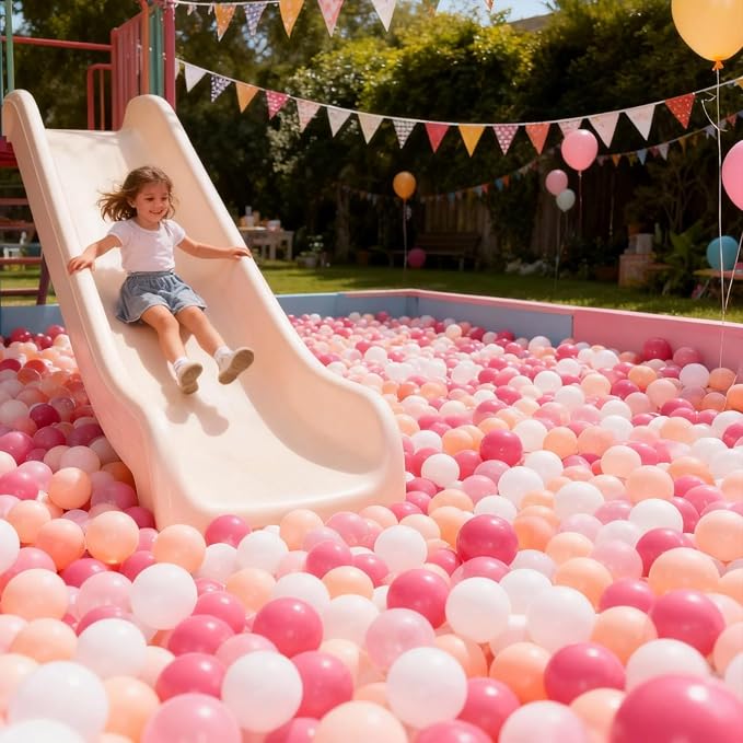 GOGOSO Ball Pits Balls for Toddlers Pack of 50 100 200 Plastics Shape Ball - Image 7