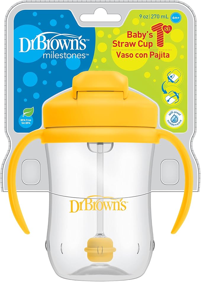 Dr. Brown's Milestones Baby's First Straw Cup, Training Cup - Image 2