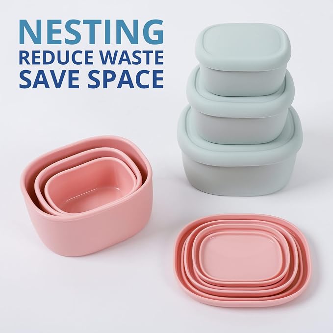 BLUE GINKGO Nesting Silicone Containers - Image 3