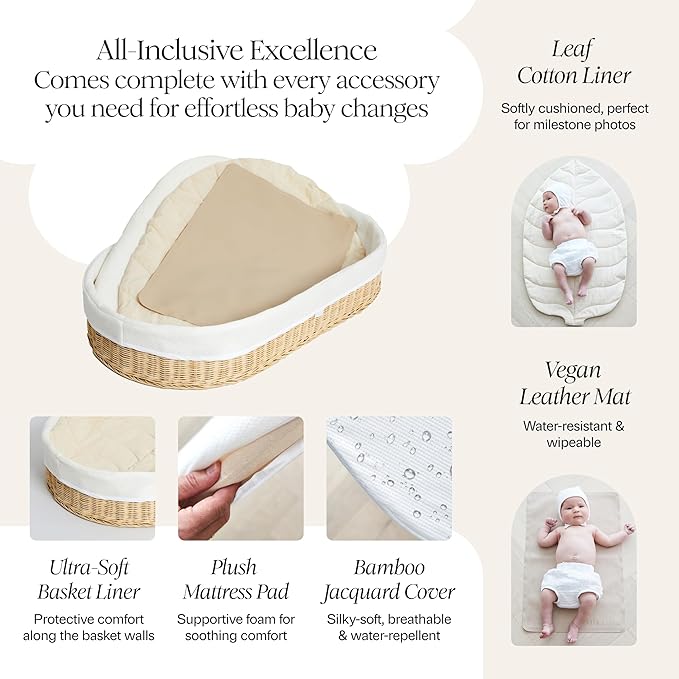 Bebe Bask Premium Baby Changing Basket - Image 5