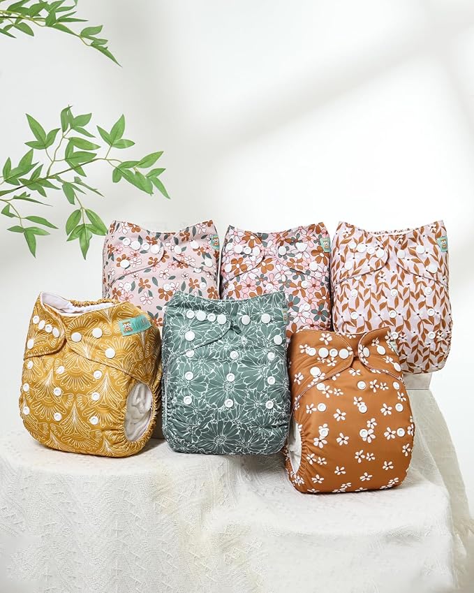 ALVABABY Baby Cloth Diapers 6 Pack - Image 8