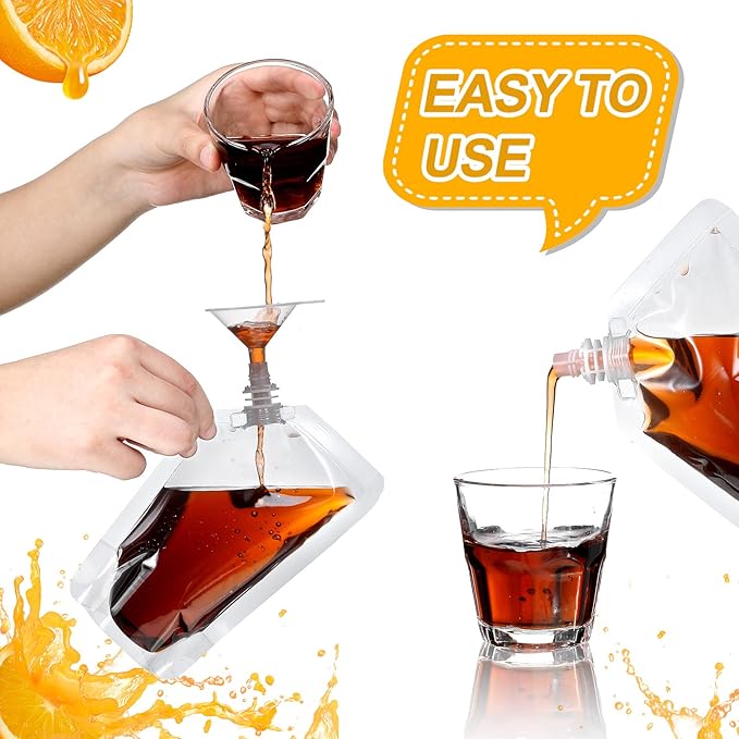 Meanplan 100 Pcs Plastic Pouches Bulk Reusable Squeeze Pouches Clear Plastic - Image 3