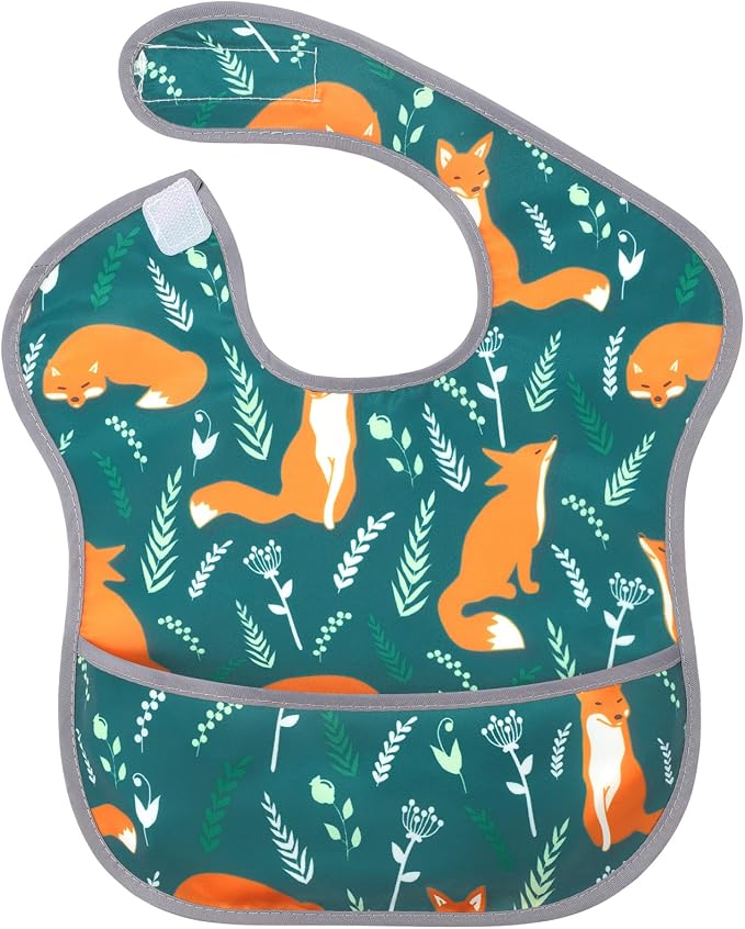 Accmor Baby Bibs, Waterproof Baby Toddler Bibs, Apron Smock Bib - Image 8