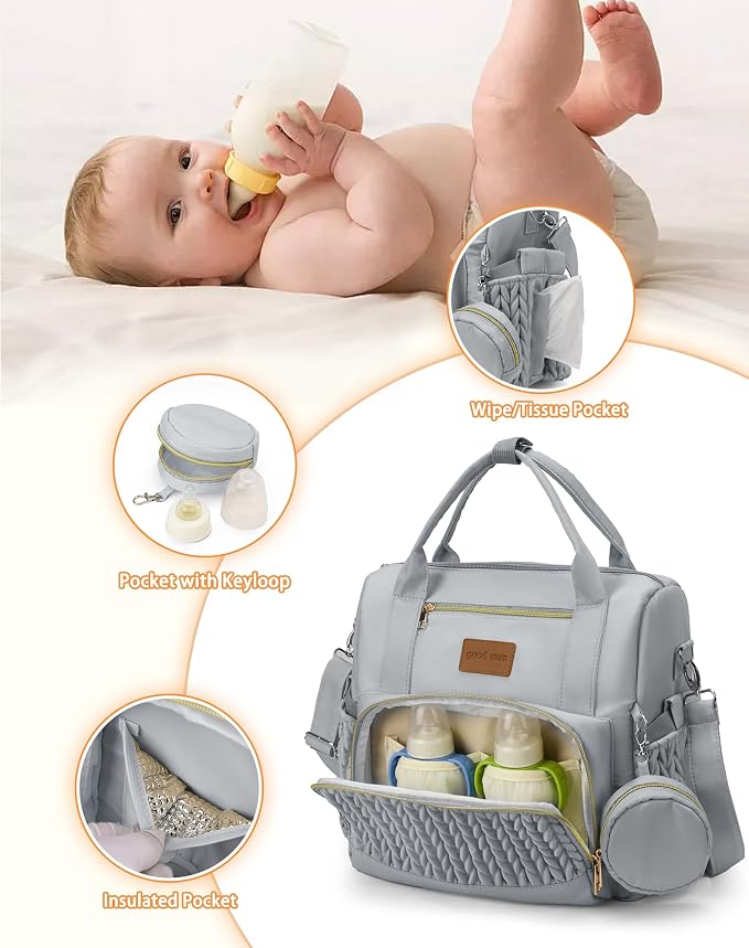 Backpack Diaper Bag, Stylish Waterproof Baby Diaper Bags - Image 6