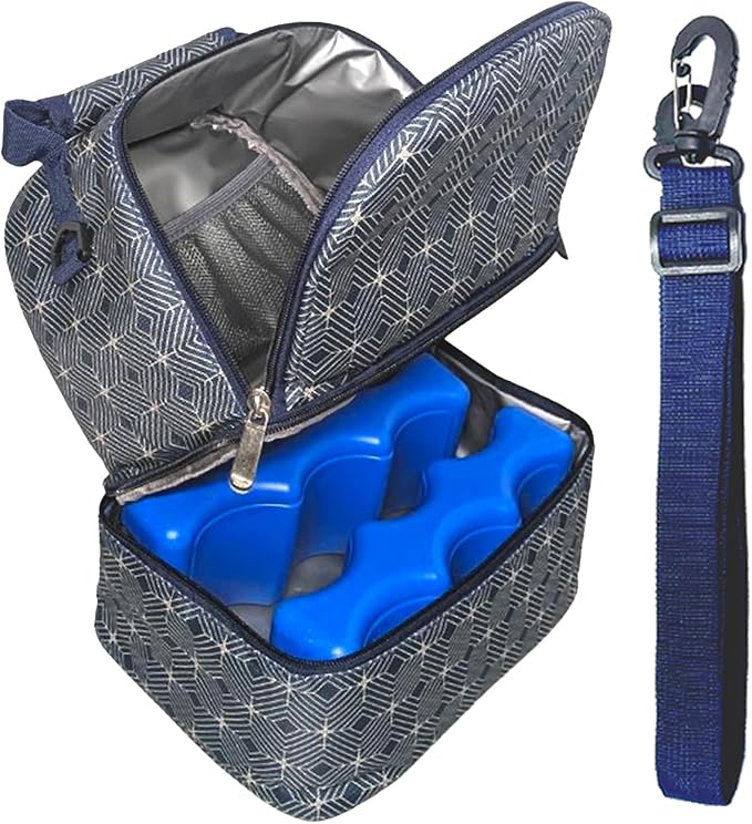 Insulated Breast Milk Cooler Bag – Fits 6 Bottles -Inclueds 2 Ice Packs – Dual - Image 7