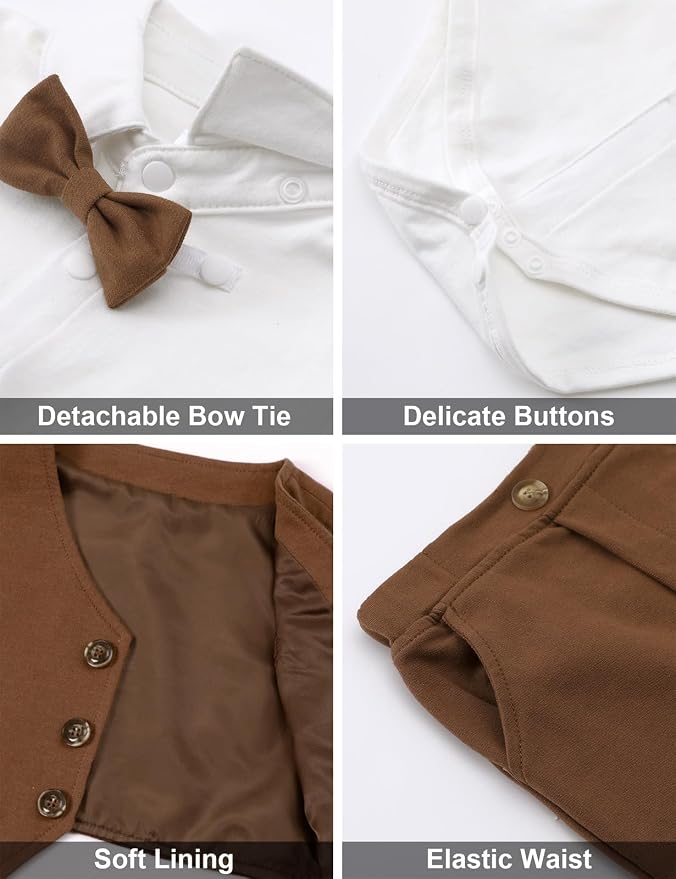 A&J DESIGN Baby Boy Suits Clothes Infant Toddler Formal Gentleman Outfits - Image 4