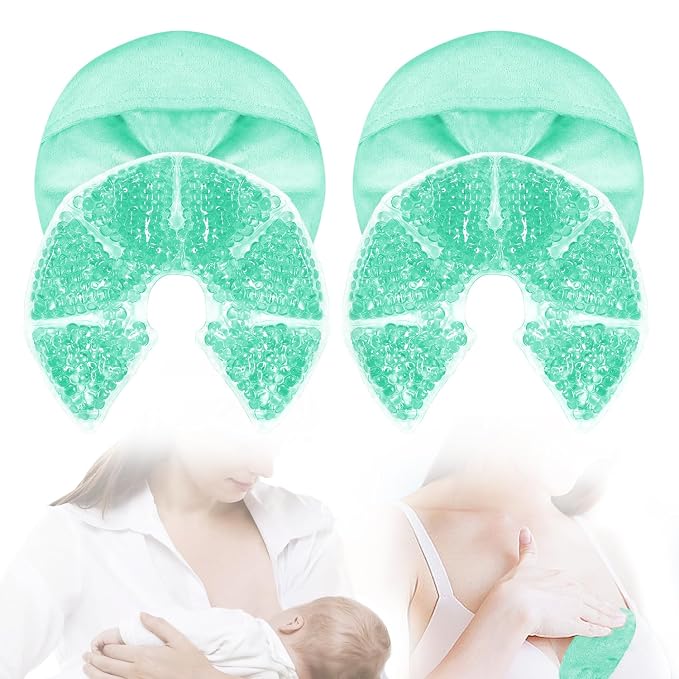 Hot Cold Gel Bead Breast Therapy Pack, Breast Ice Packs by CONBELLA
