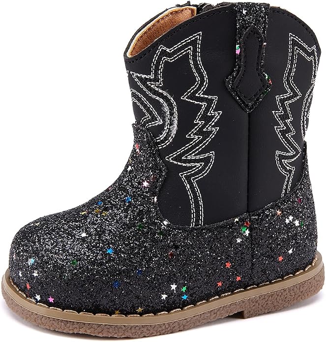 BMCiTYBM Baby Cowboy Cowgirl Boots Infant Western Shoes Boys Girls Round Toe - Image 3