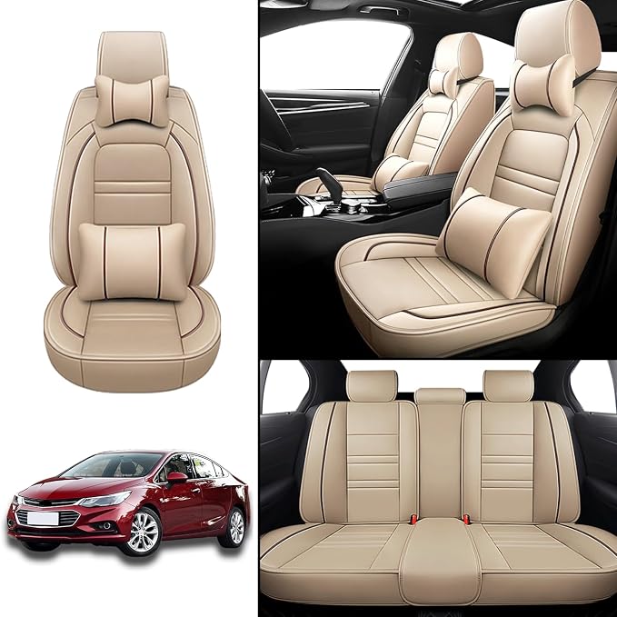 Car Seat Covers for Chevy Cruze 2011-2019 | 5-Seats Seat Covers, Waterproof - Image 2