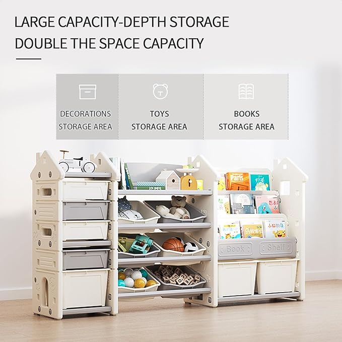 3 in 1 Kids Toy Storage Organizer - Image 3