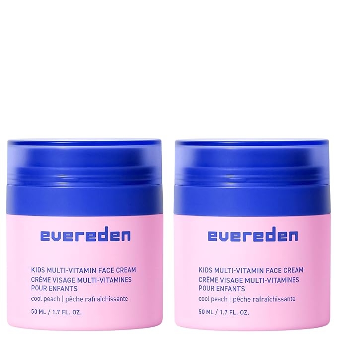 Evereden Kids Face Cream: Cool Peach, 1.7 oz. | Face Lotion | Clean and by Evereden