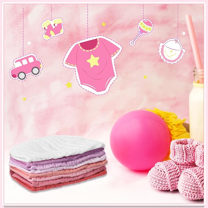 Frienda 8 Pcs Muslin Baby Bibs Cotton Bandana Drool Bibs Bulk - Image 3