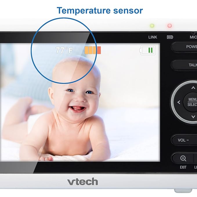 VTech VM350 Baby Monitor, 1000ft Long Range, Night Vision, 2-Way Talk, Secured - Image 11