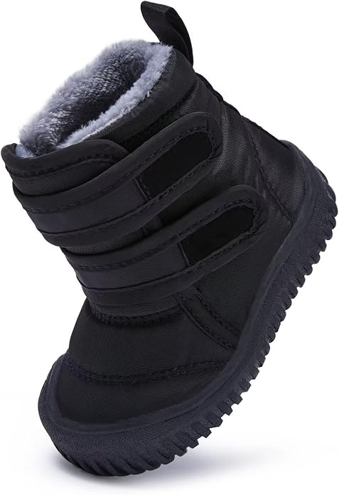 BMCiTYBM Toddler Baby Snow Boots Winter Shoes Boys Girls Cold Weather Baby Faux - Image 3