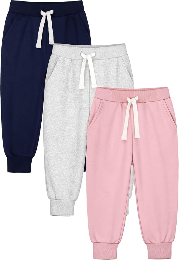 HXP 3 Pack Toddler Sweatpants Cotton Toddler Boys Girls Unisex Sweatpants Pants by Unknown
