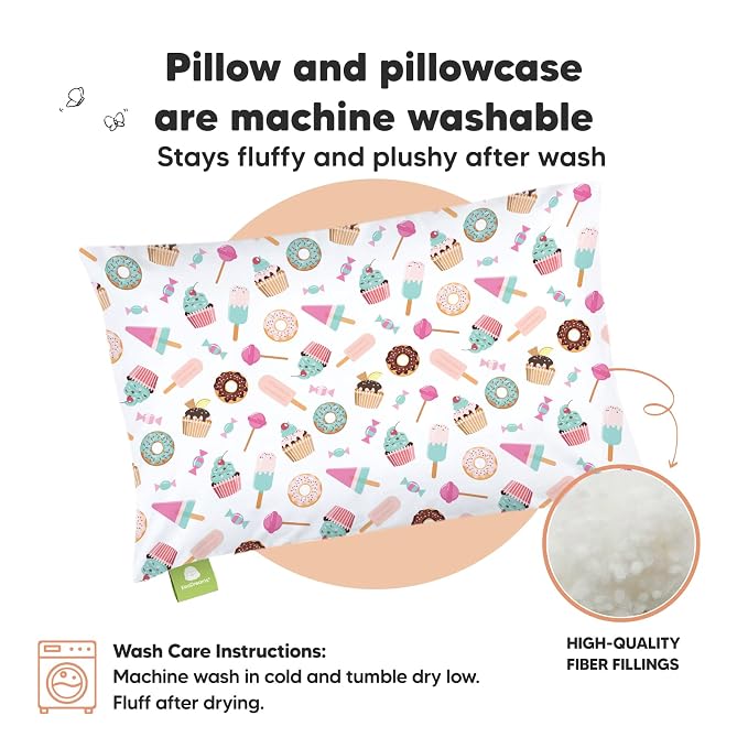 Toddler Pillow with Pillowcase - Image 4