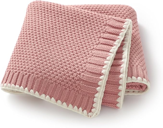 Neiwech Baby Blanket Knit Cozy Soft Lightweight Crib Stroller Nursery Receiving by Neiwech