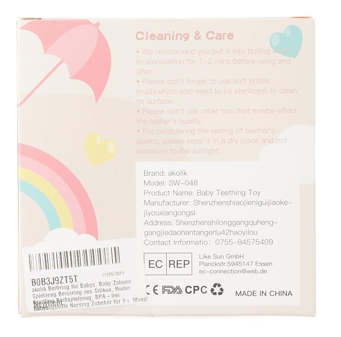 akolik Baby Teething Toys, Teething Relief Toy, BPA Free Baby Chew Toys Infant - Image 9