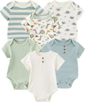 Fashion Baby Boy Girl Bodysuits 6-Pack Casual Cotton Soft Infants Outfit New by JELYLOVE