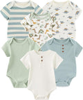 Fashion Baby Boy Girl Bodysuits 6-Pack Casual Cotton Soft Infants Outfit New by JELYLOVE
